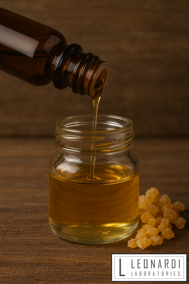 FRANKINCENSE ESSENTIAL OIL 50ml being poured